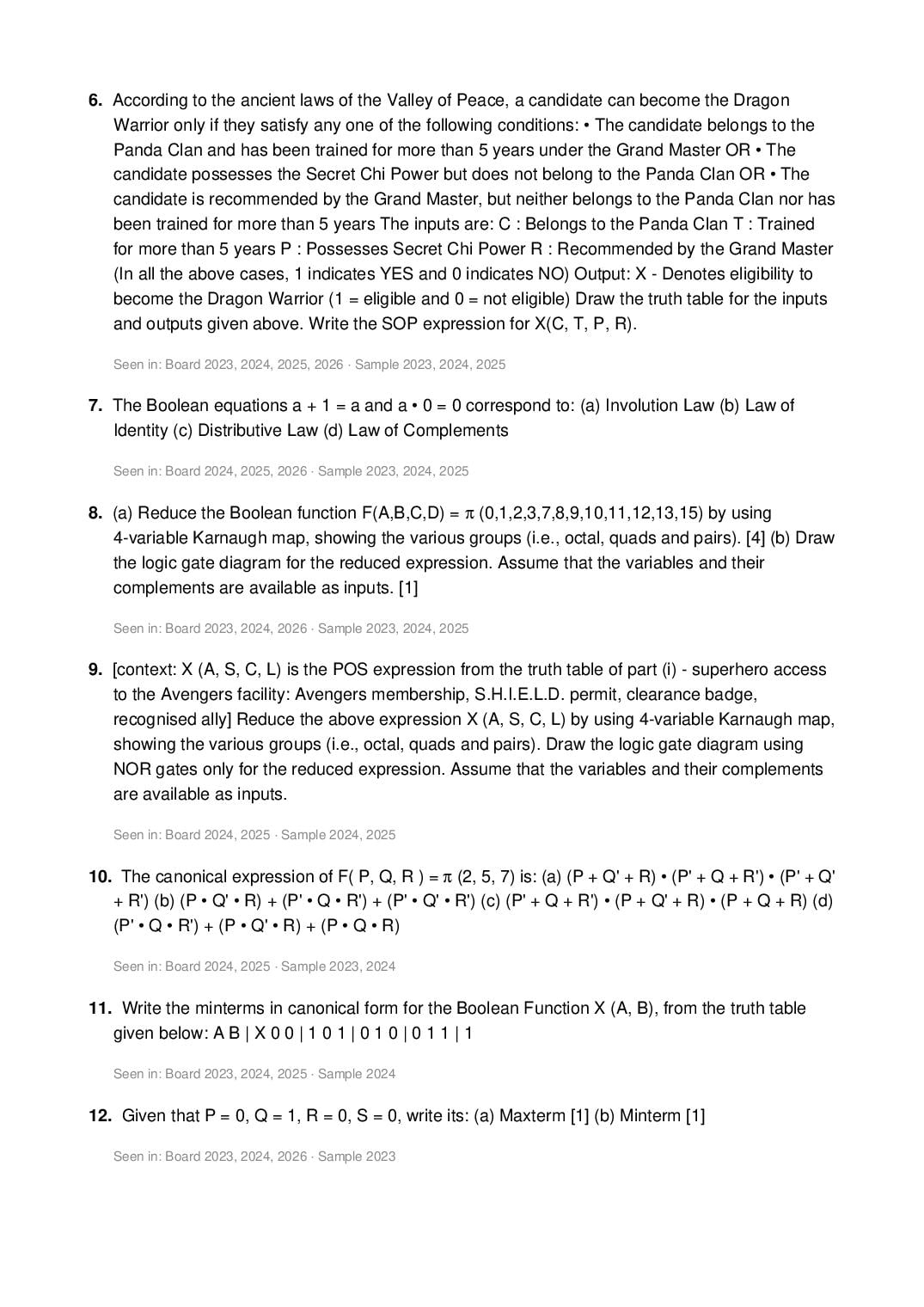 ISC Class 12 Computer Science Important Questions 2027 (PDF)