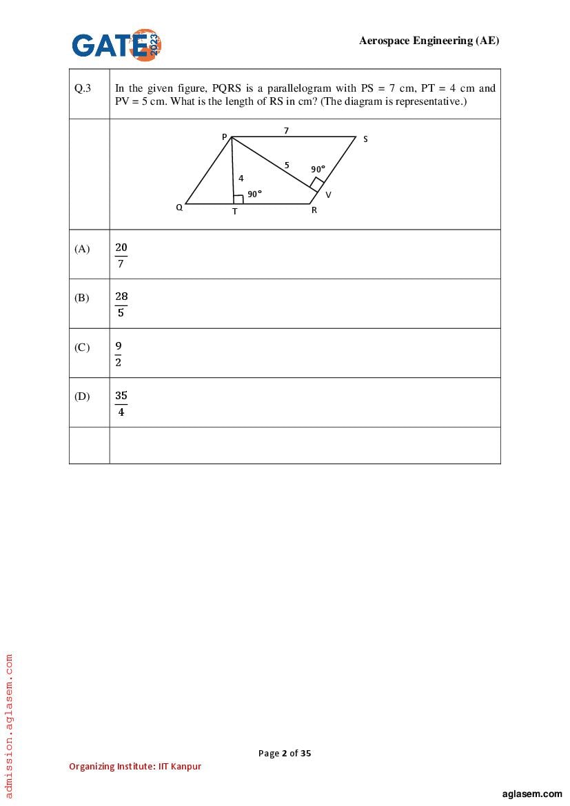 GATE 2023 Question Papers PDF with Answer Keys (29 Papers)