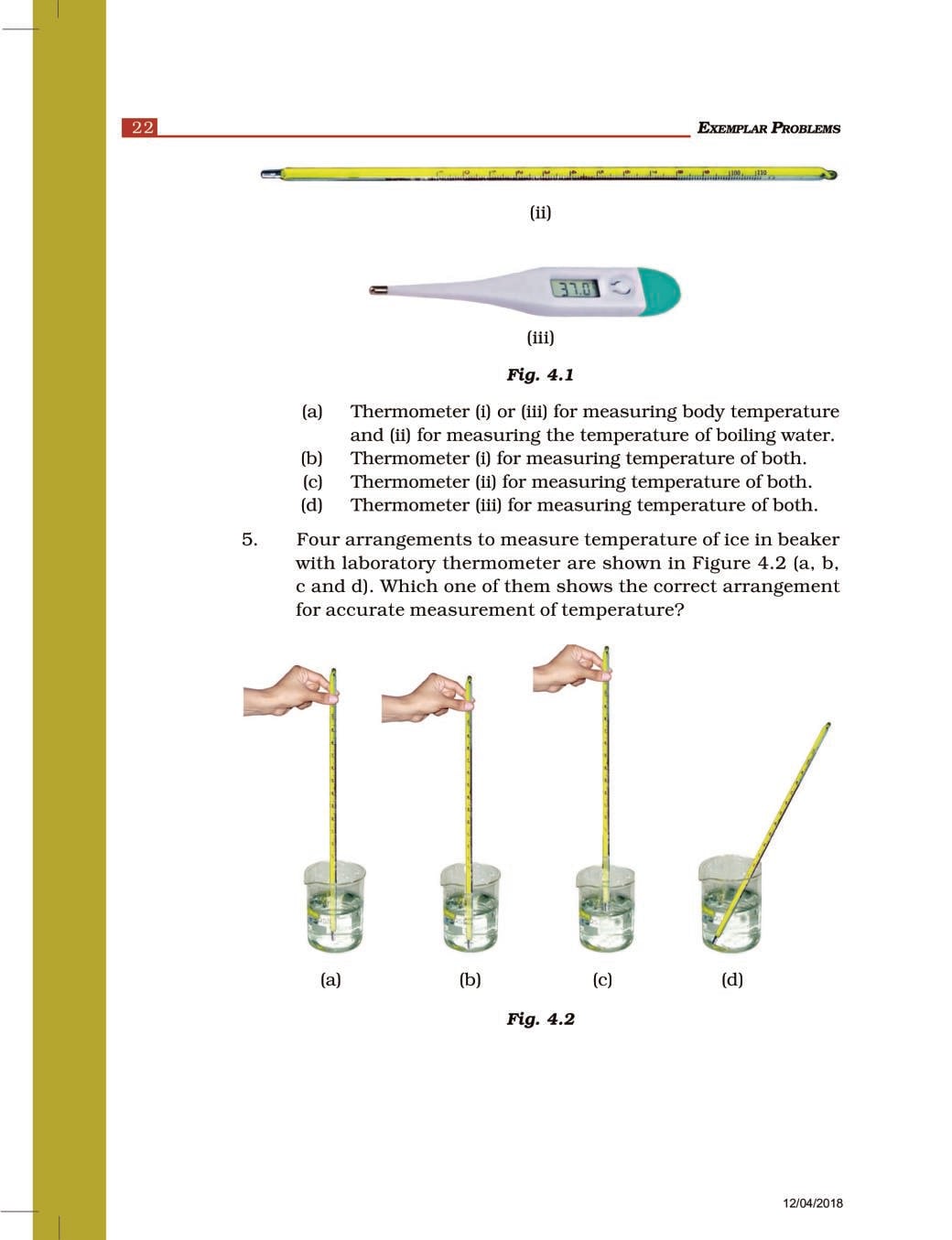 NCERT Exemplar Class 7 Science Unit 4 Heat