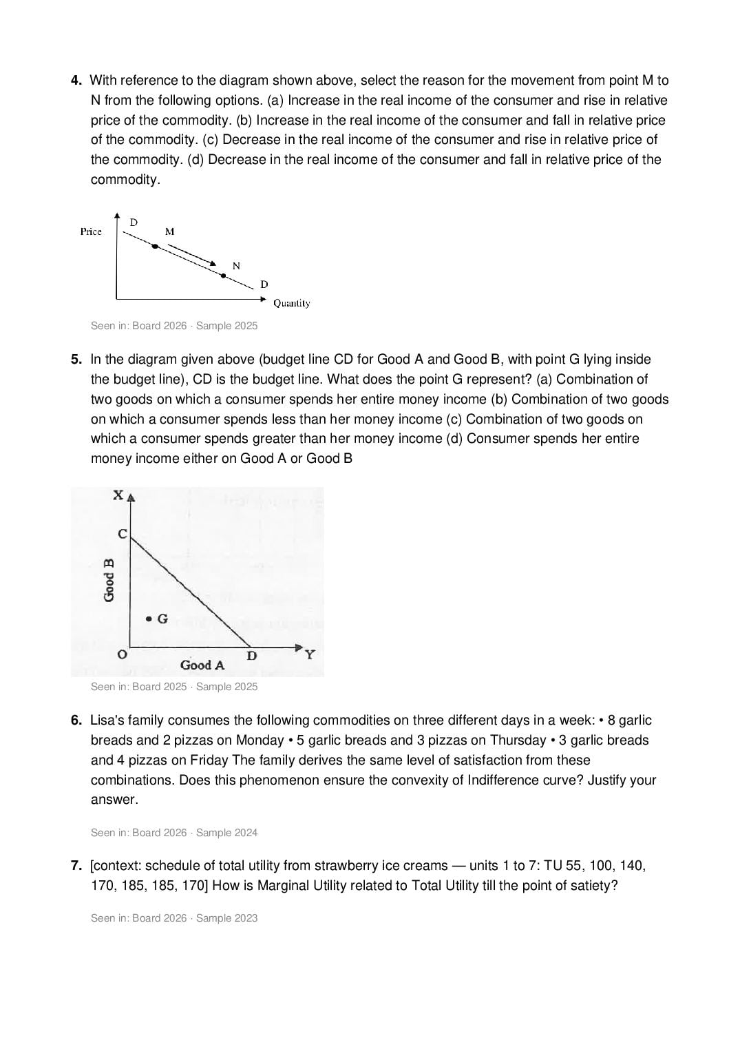 ISC Class 12 Economics Important Questions 2027 (PDF)