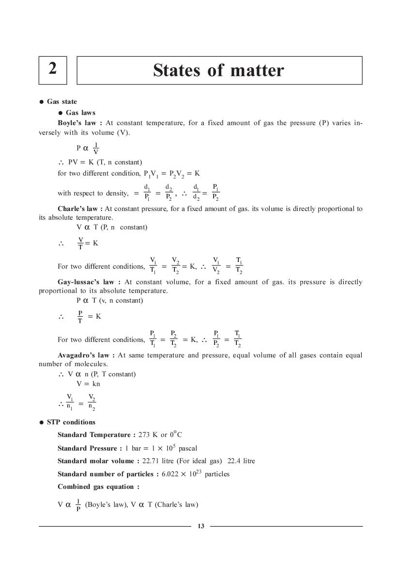 JEE NEET Chemistry Question Bank - States of Matter - Page 1