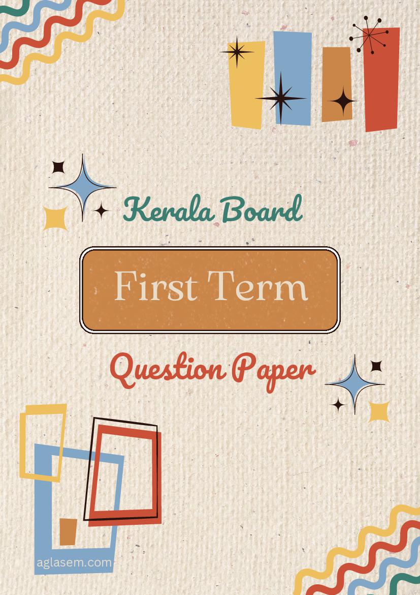 Kerala Class 12 First Term Question Paper 2023 Physics - Page 1