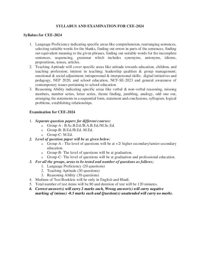 RIE CEE 2024 Syllabus - Page 1 of 1