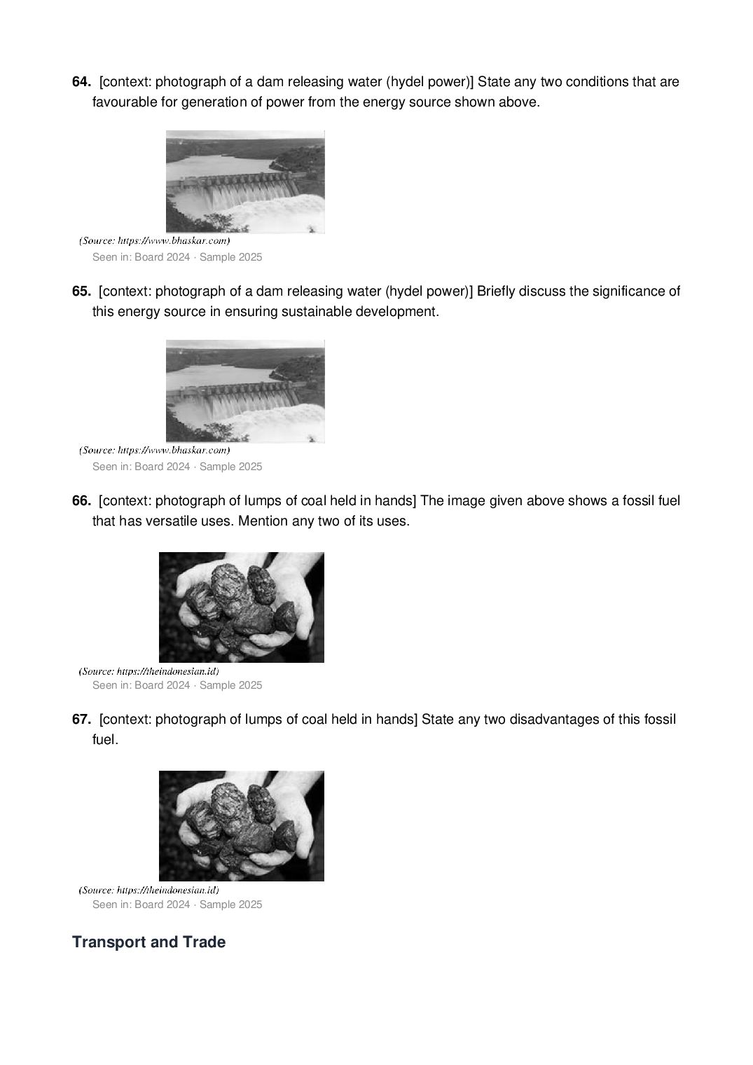 ISC Class 12 Geography Important Questions 2027 (PDF)