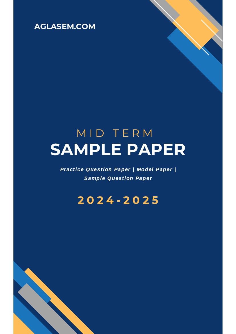 Class 7 Sample Paper 2023 Maths (Mid Term) - Page 1