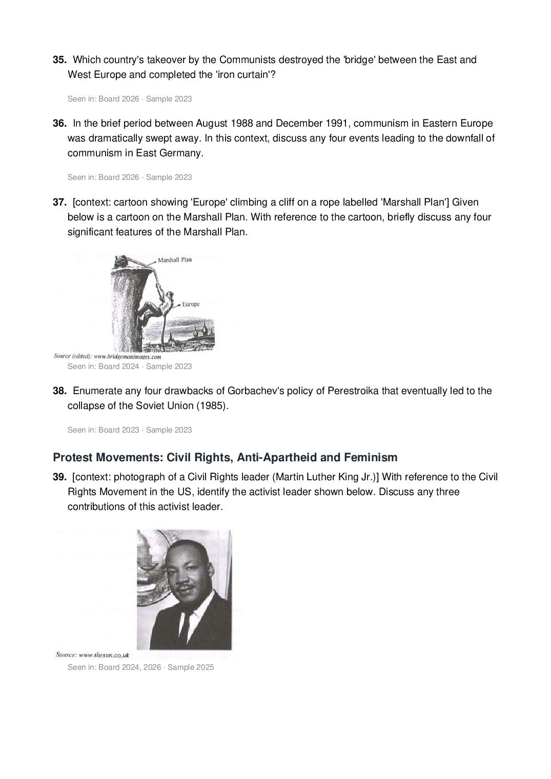 ISC Class 12 History Important Questions 2027 (PDF)