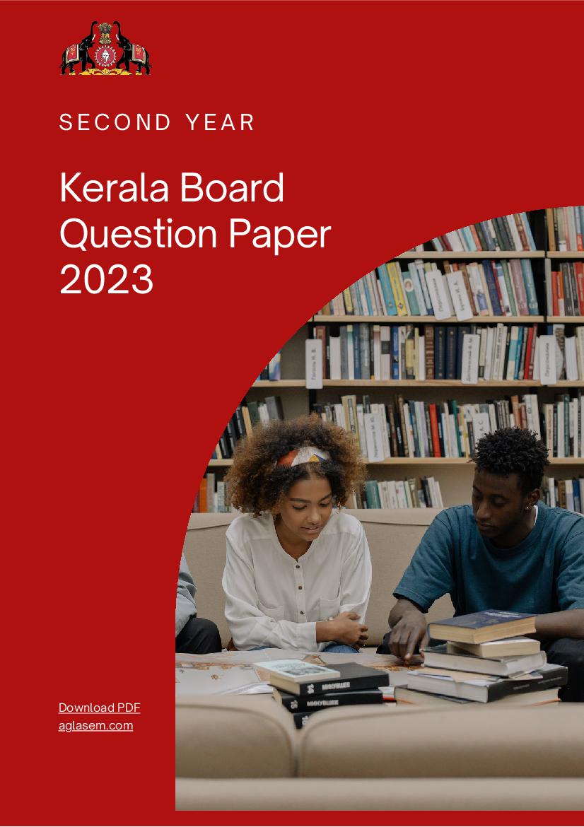 Kerala Plus Two Question Paper 2023 Mathematics (Commerce) 555 - Page 1