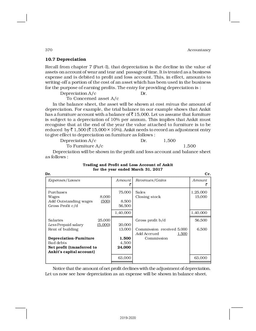 NCERT Book Class 11 Accountancy Chapter 10 Financial Statements - I I