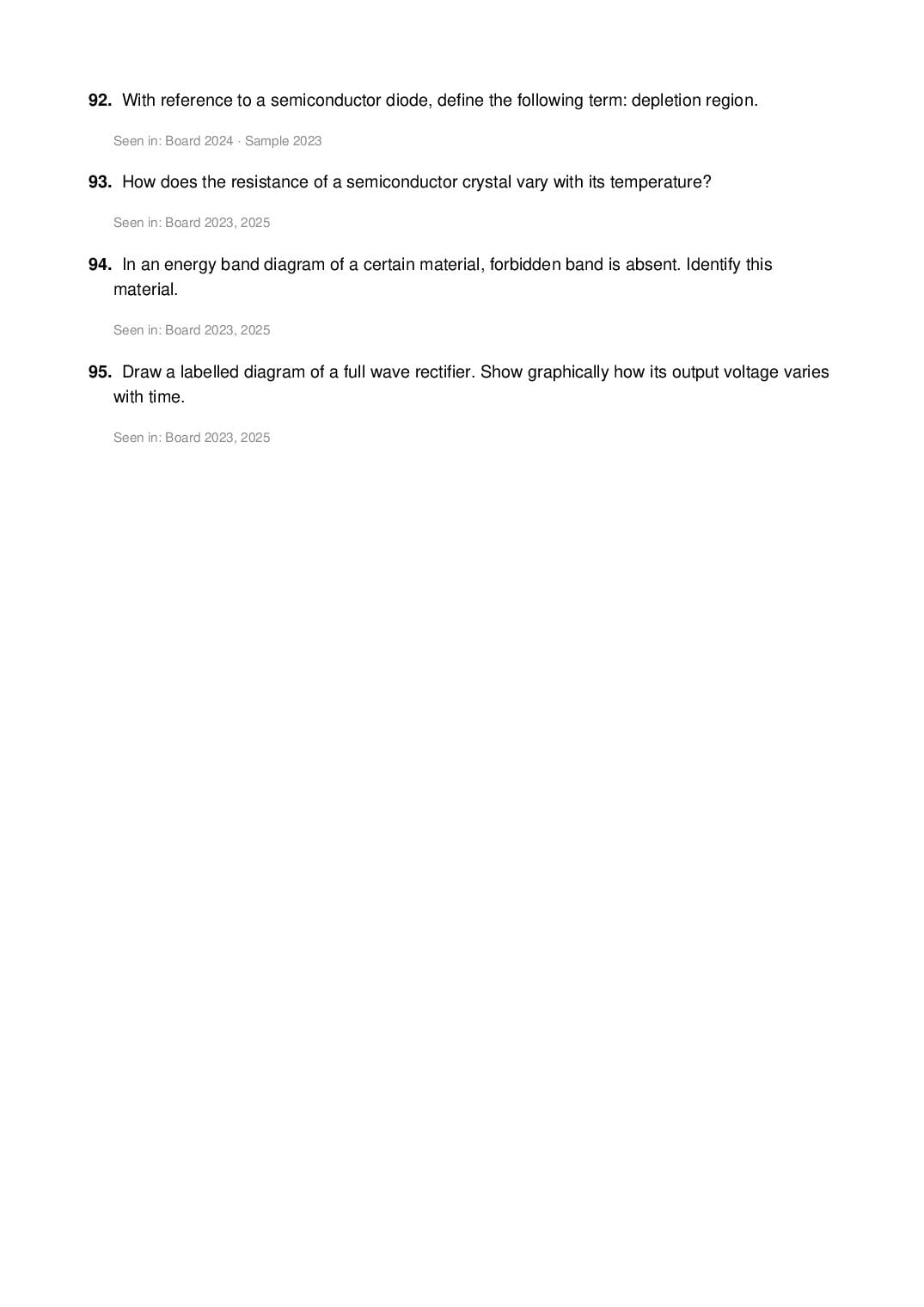 ISC Class 12 Physics Important Questions 2027 (PDF)