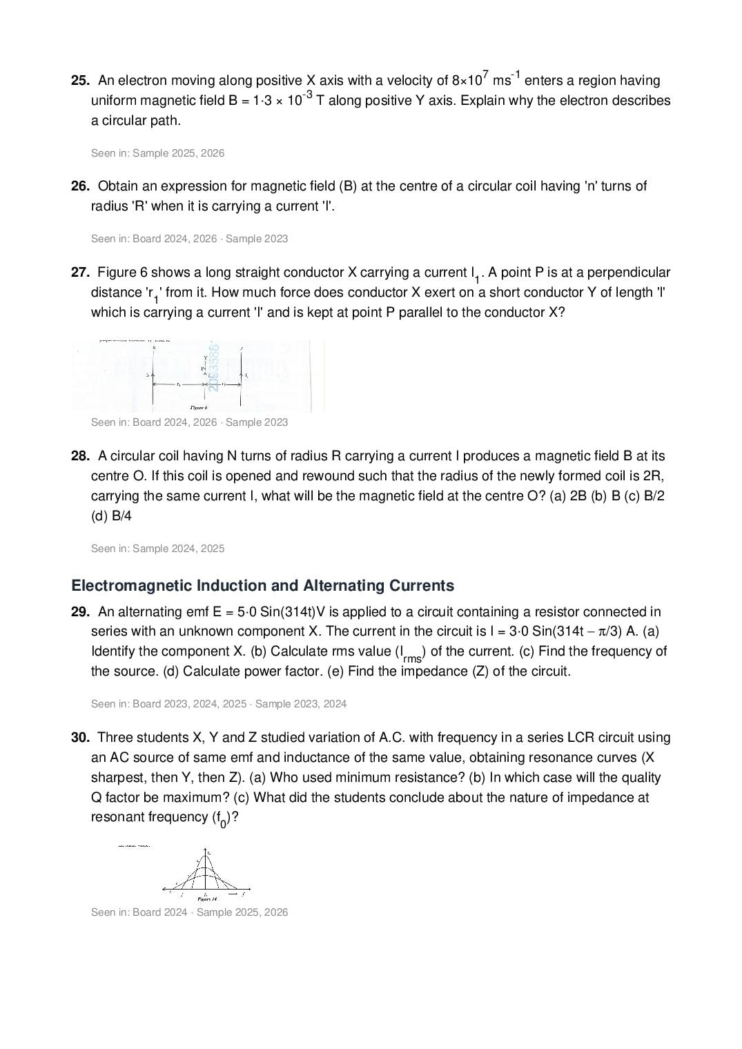 ISC Class 12 Physics Important Questions 2027 (PDF)