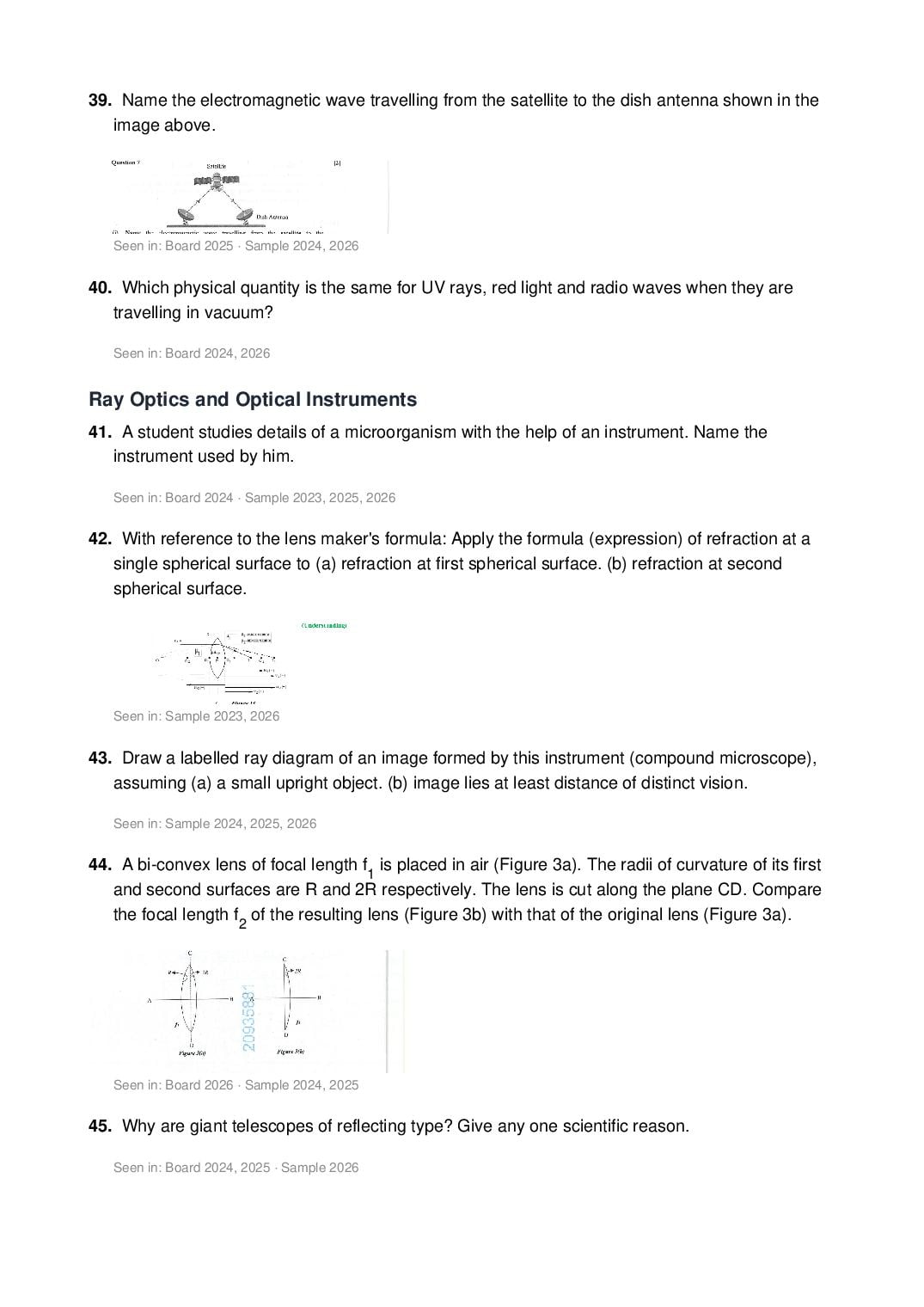 ISC Class 12 Physics Important Questions 2027 (PDF)