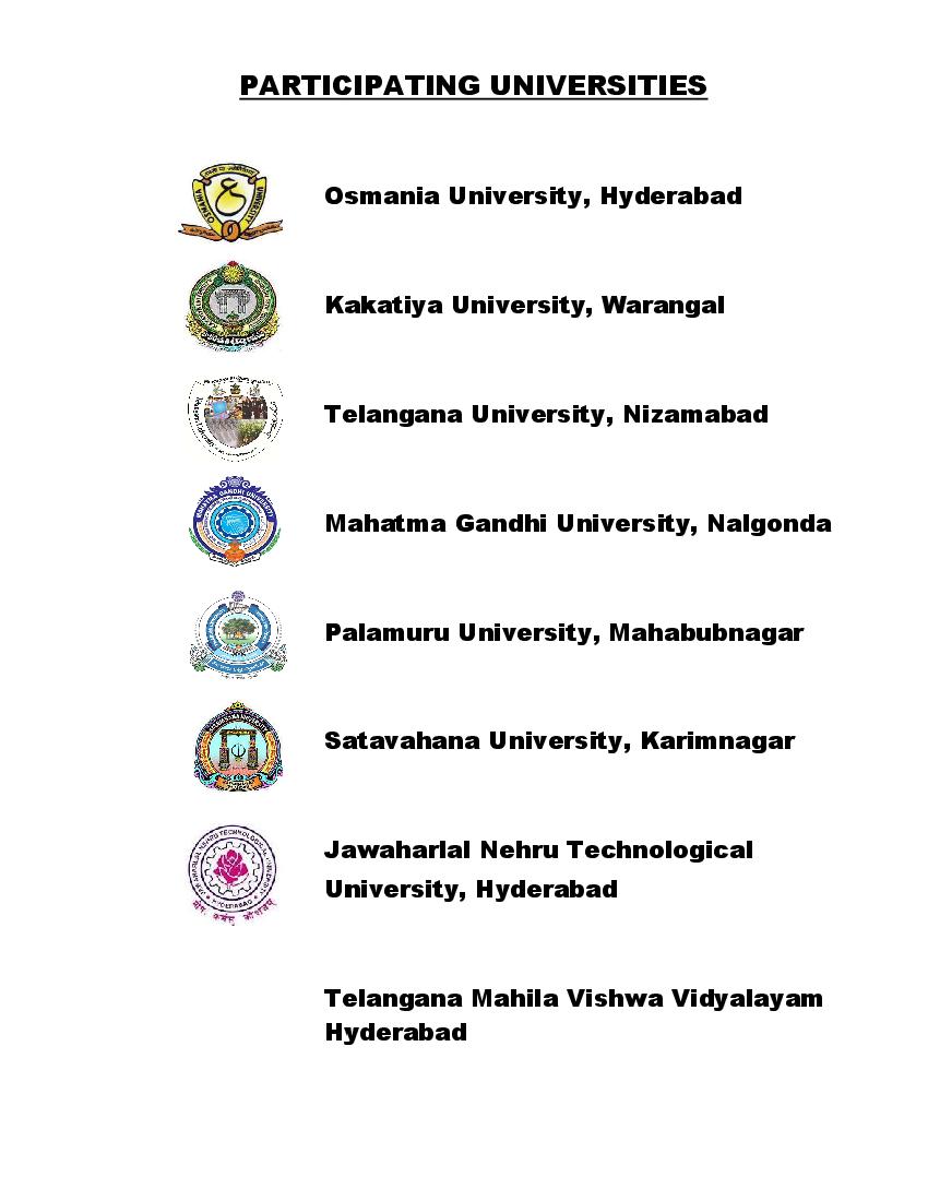 TS CPGET 2022 Participating Universities - Page 1