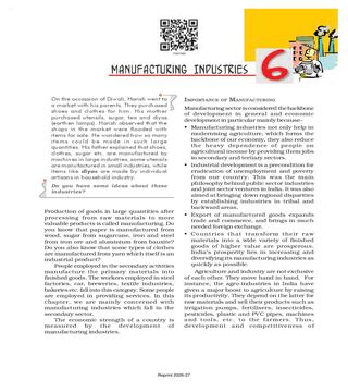 NCERT Book Class 10 Social Science (Geography) Chapter 6 Manufacturing ...
