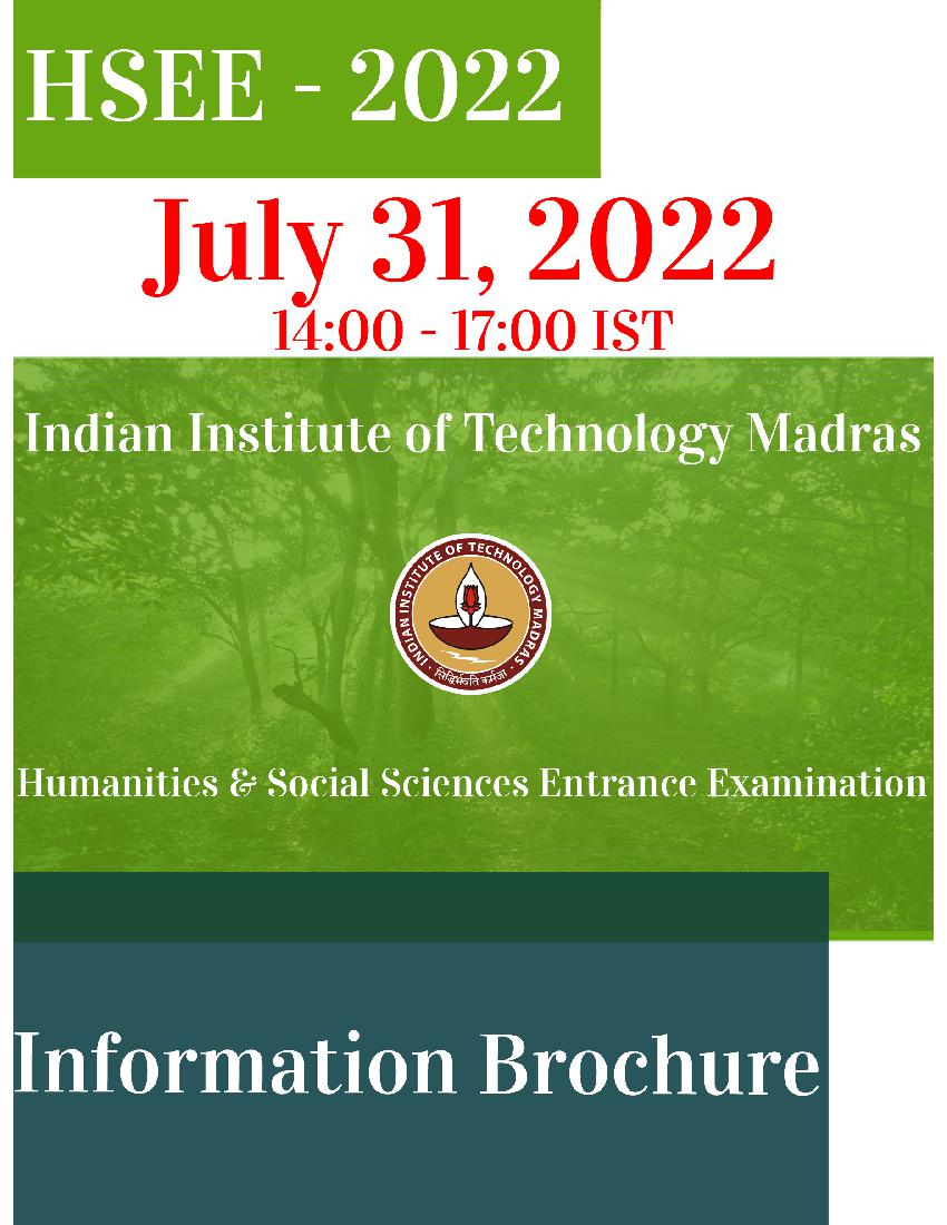 HSEE 2022 Information Brochure for July 31, 2022 - Page 1
