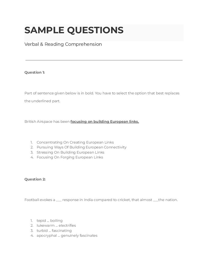 LPUNEST 2023 Sample Paper for MBA - Page 1