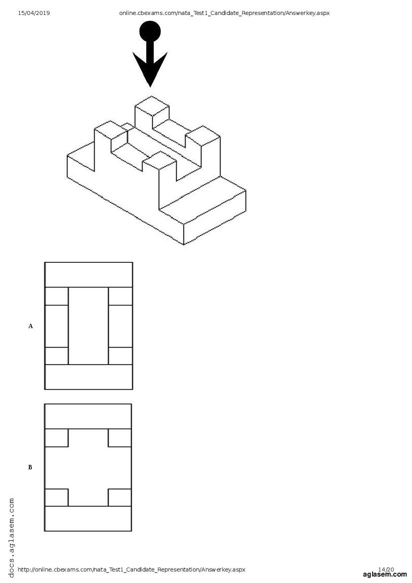 NATA 2019 Question Paper PDF with Answer Key (April, July)