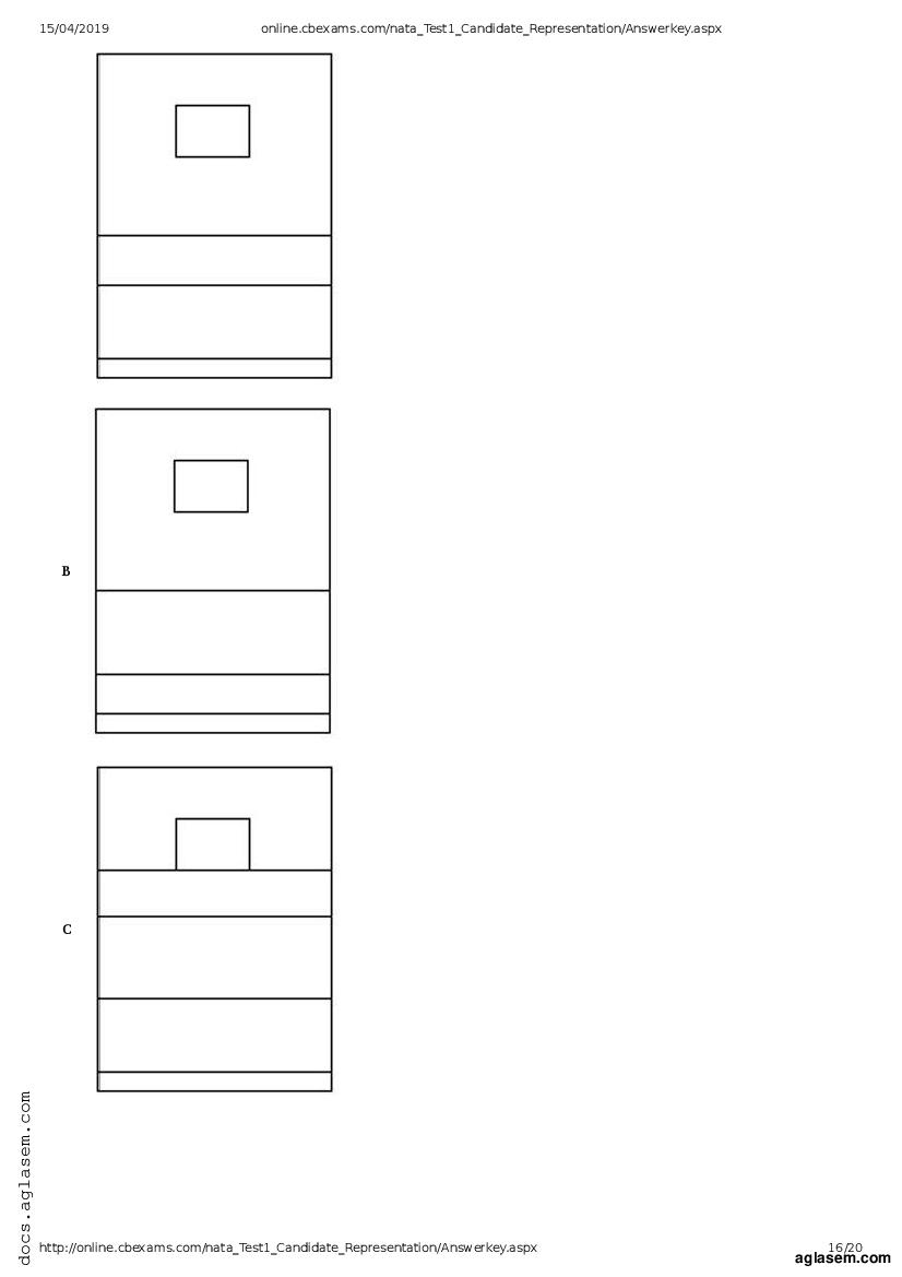 NATA 2019 Question Paper PDF with Answer Key (April, July)