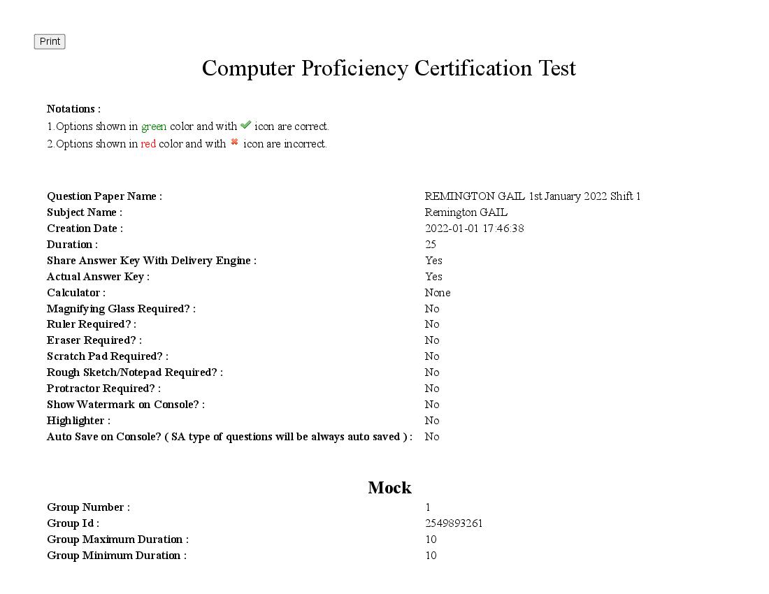 MP CPCT 01 Jan 2022 Question Paper Hindi Typing Shift 1