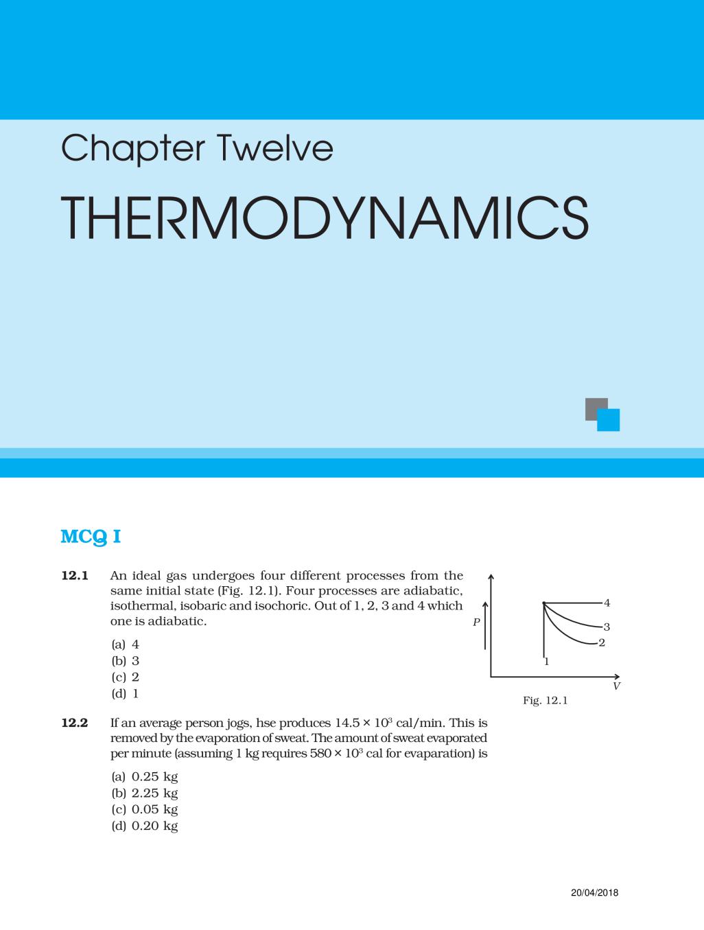 NCERT Exemplar Class 11 Physics Chapter 10 Thermal Properties of Matter. - Page 1