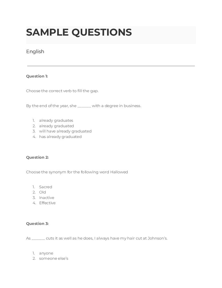 LPUNEST 2023 Sample Paper for Medical Laboratory Sciences - Page 1
