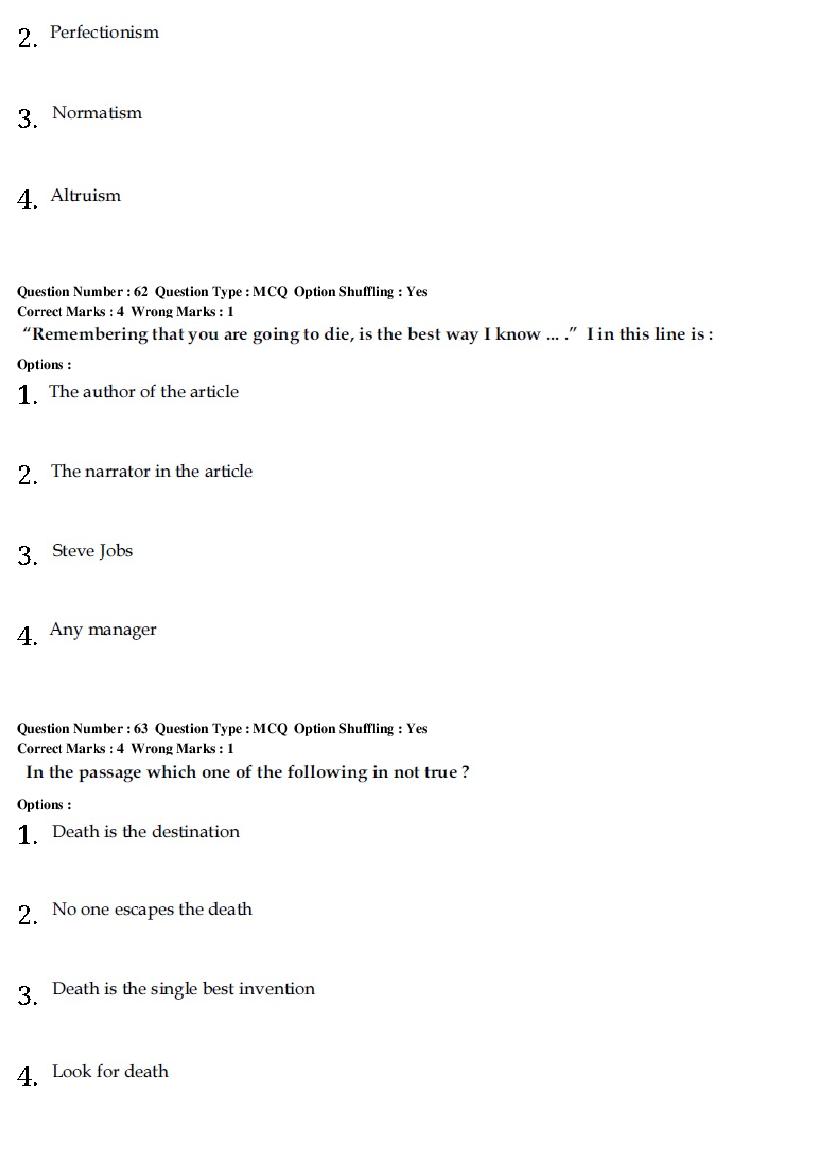 CMAT 2019 Question Paper PDF (28 January, Set 2 and Set 3)