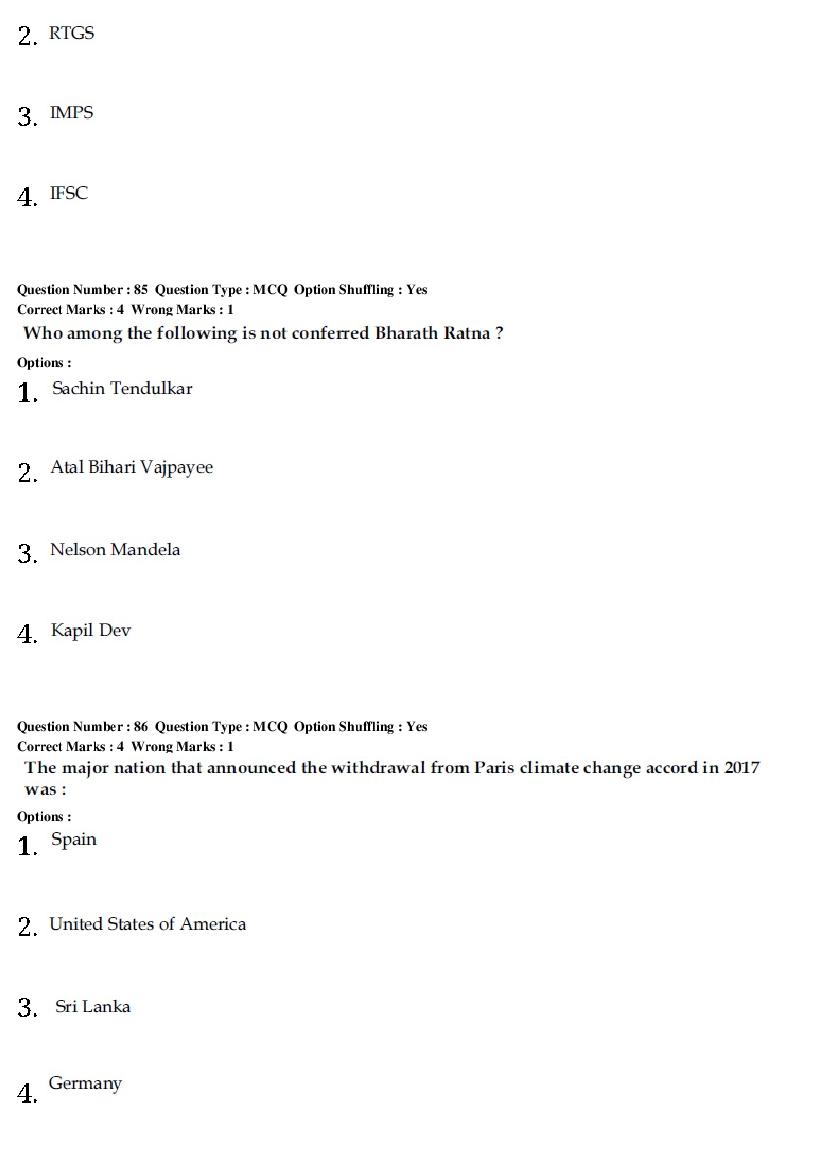 CMAT 2019 Question Paper PDF (28 January, Set 2 and Set 3)