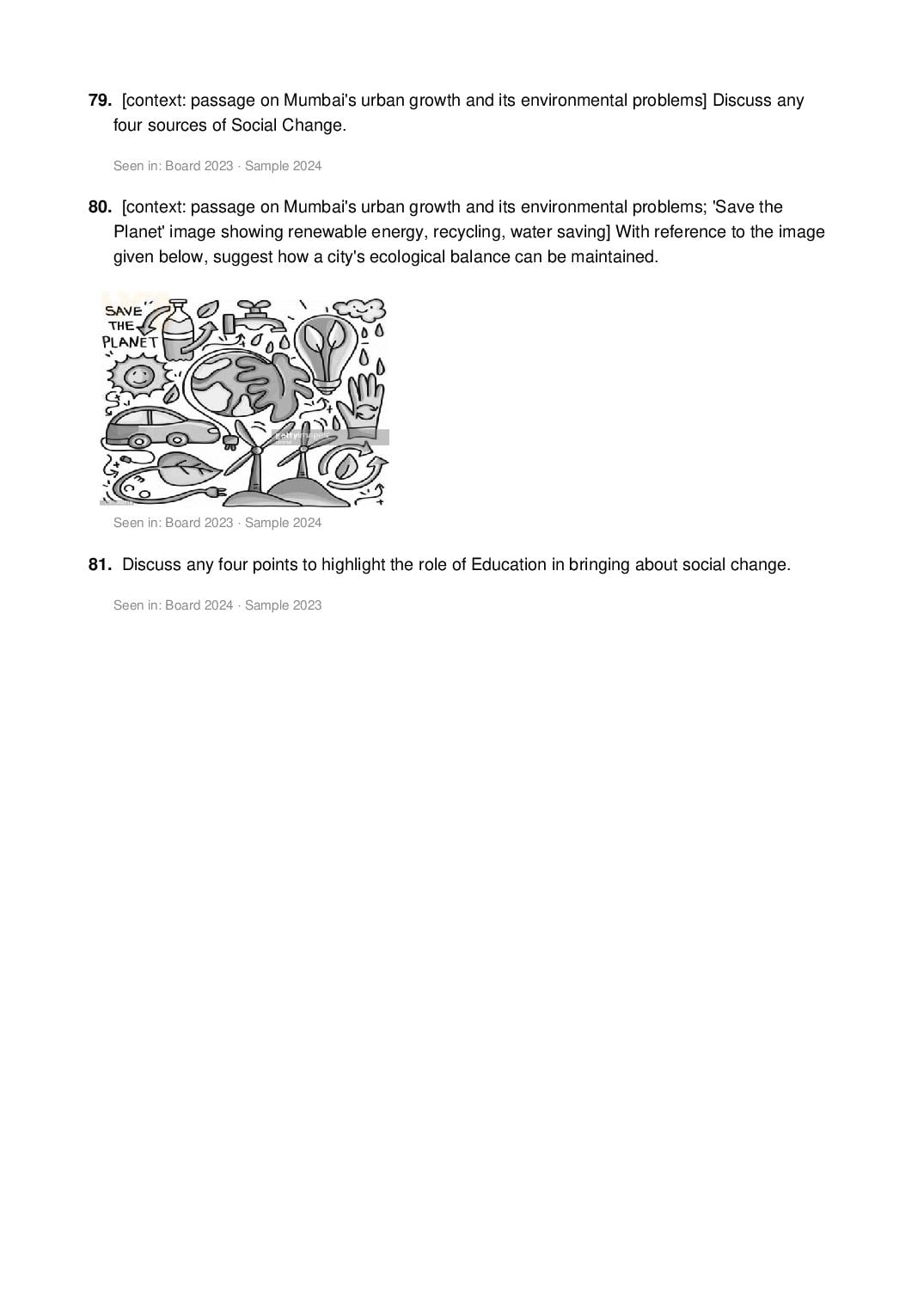 ISC Class 12 Sociology Important Questions 2027 (PDF)