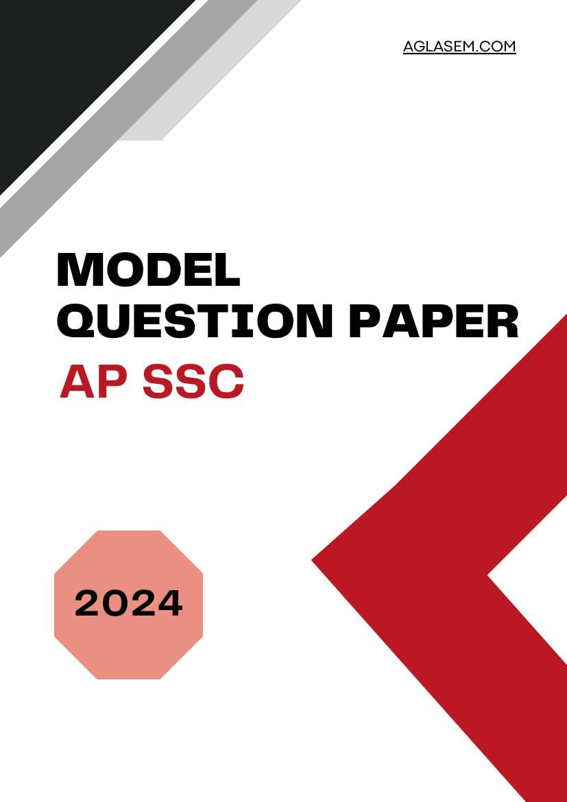 AP Class 10 Model Paper 2024 Social Studies - Page 1