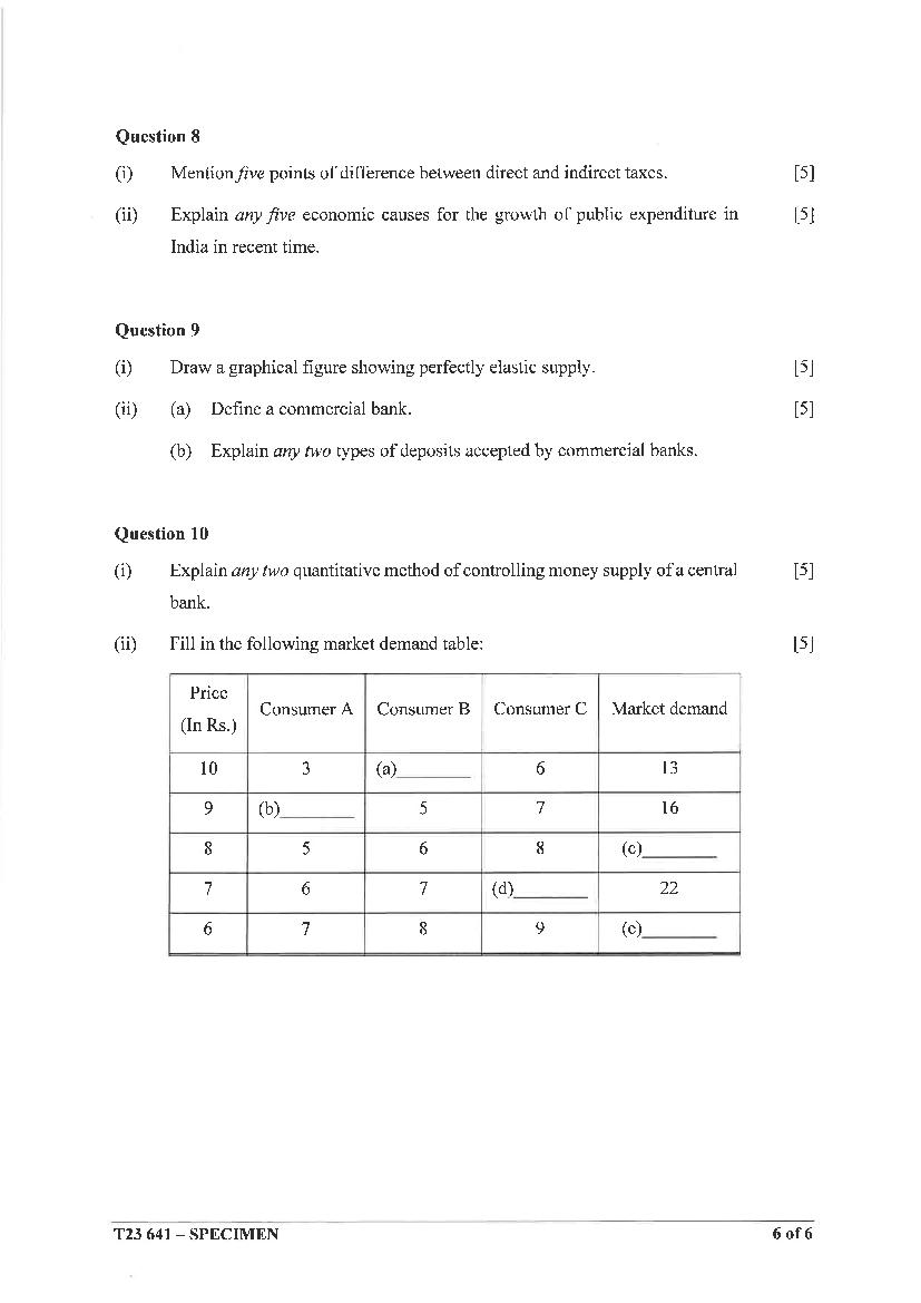 icse-class-10-economics-specimen-paper-2024-all-book-solutions
