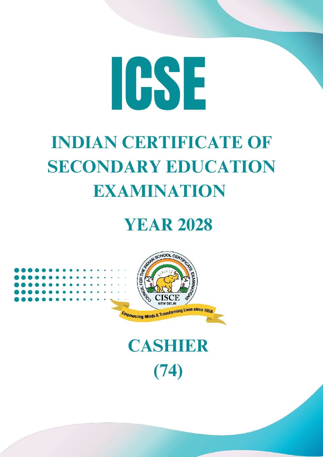 ICSE Class 10 Syllabus 2028 Cashier - Page 1 of 33