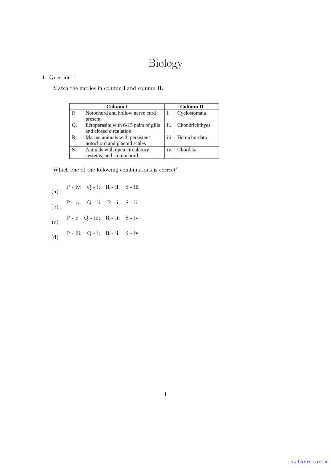 IISER AT 2025 Question Paper - Page 1 of 61