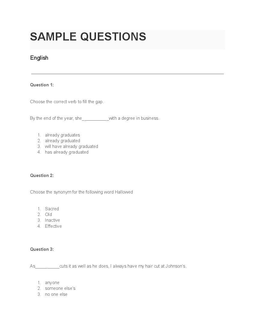 LPUNEST 2023 Sample Paper for MPA - Page 1