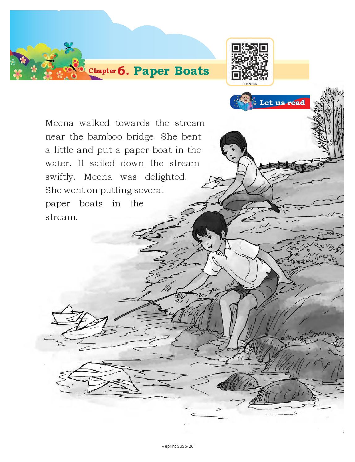 NCERT Book Class 3 English (Santoor) Chapter 6 Paper Boats - Page 1 of 12