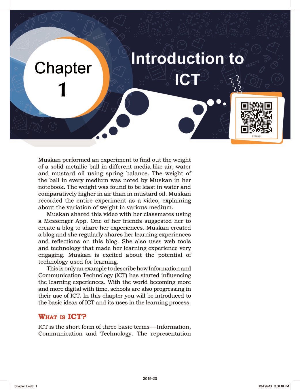 NCERT Book Class 9 Information and Communication Technology Chapter 1 Introduction to ICT - Page 1