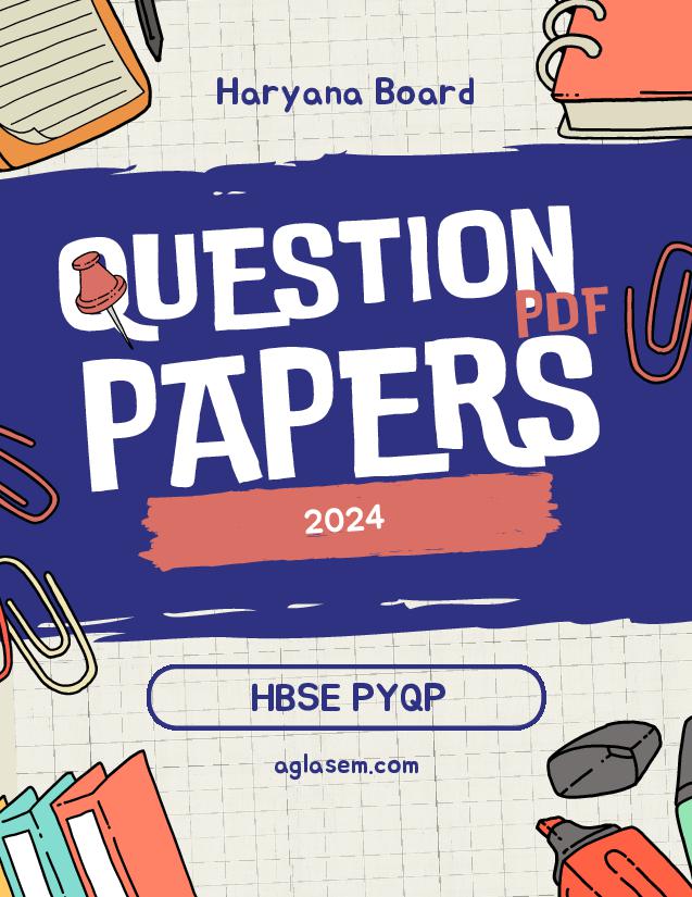 HBSE Class 10 Question Paper 2024 Drawing - Page 1