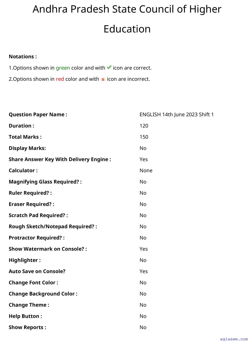 AP DEECET 2023 Question Paper for English - Page 1 of 105