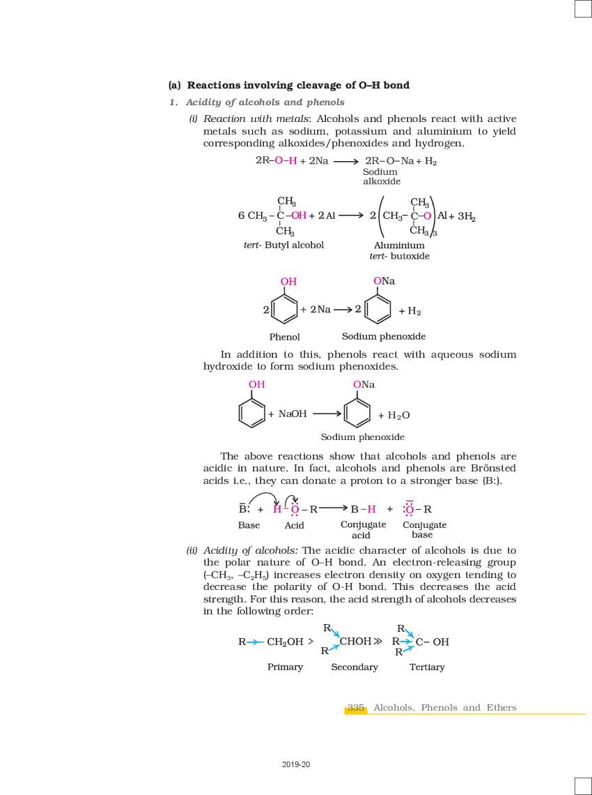 Ncert Book Class Chemistry Chapter Alcohols Phenols And Ethers