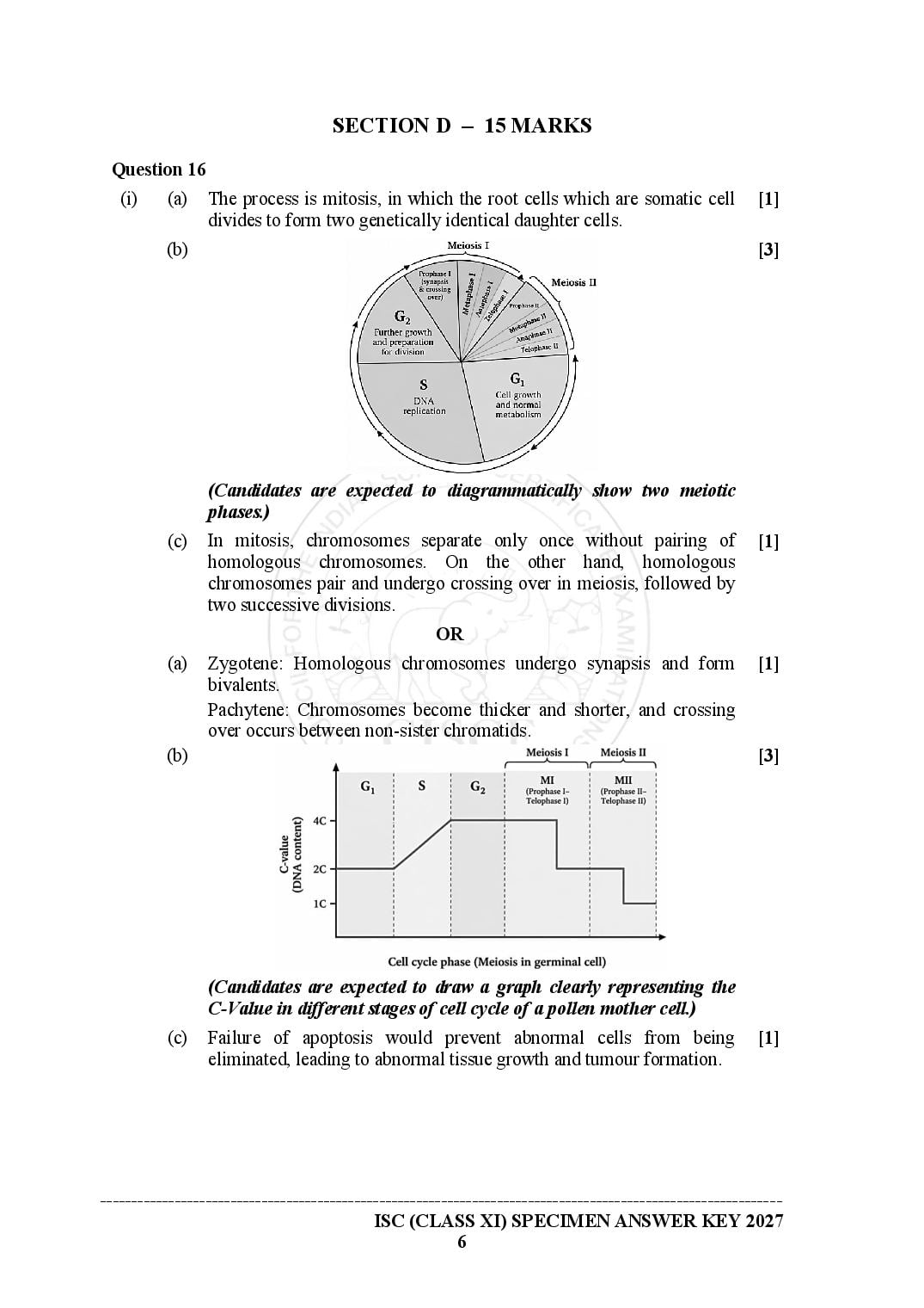 ISC Class 11 Biotechnology Specimen Paper 2027 (PDF)