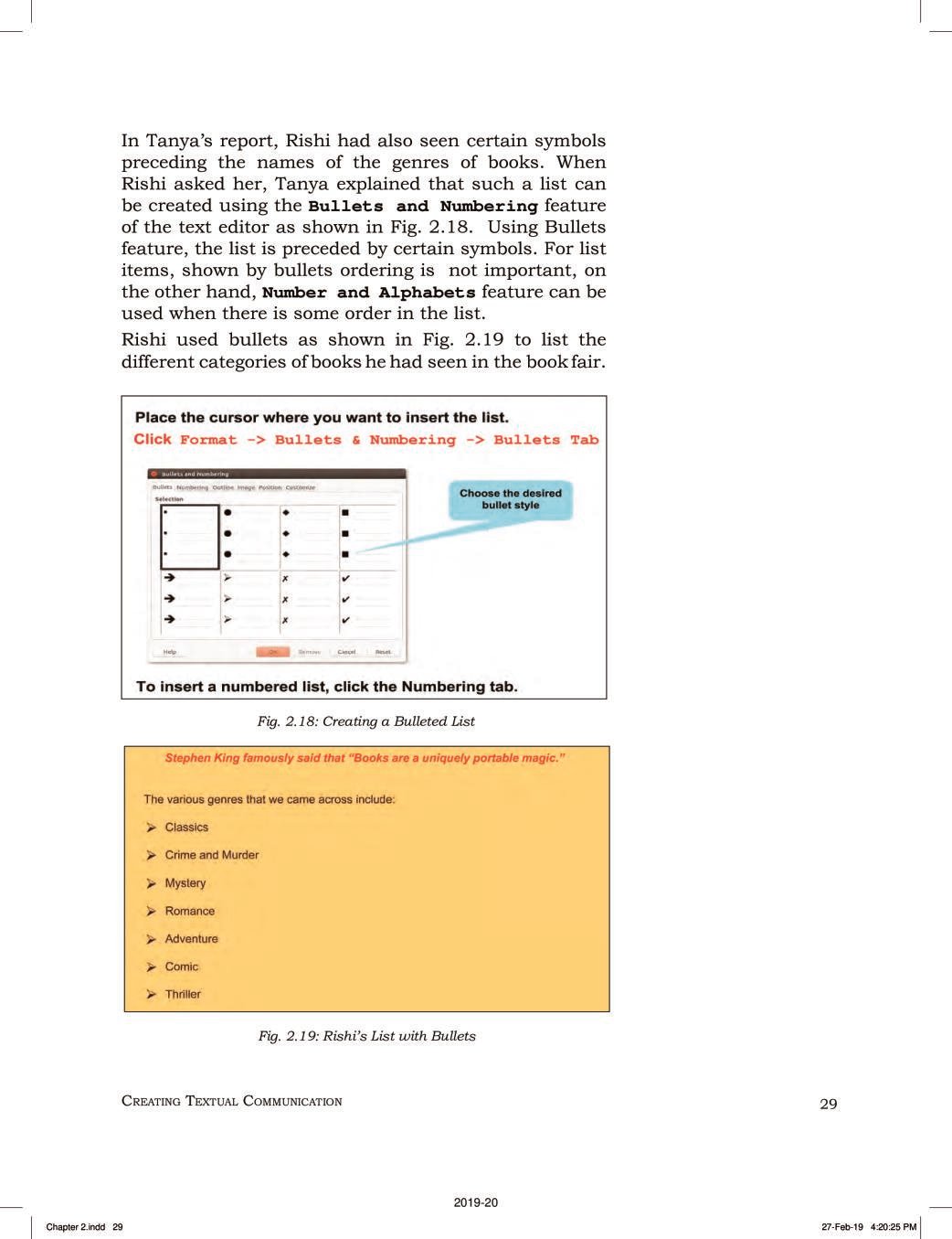 NCERT Book Class 9 ICT Chapter 2 Creating Textual Communication