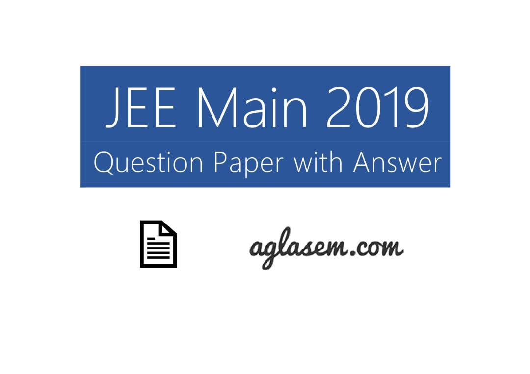 JEE Main 2019 Question Paper 11 Jan Shift 1 - Page 1