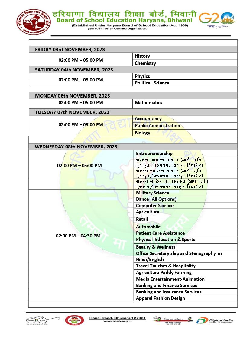 HBSE Haryana Open School 12th Date Sheet 2023 October Check HOS hbse-haryana-open-school-12th-date-sheet-2023-october-check-hos