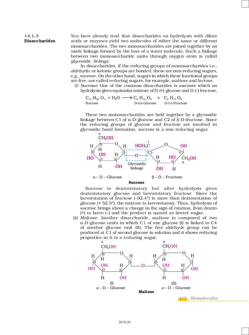 biochemistry chapter class 12