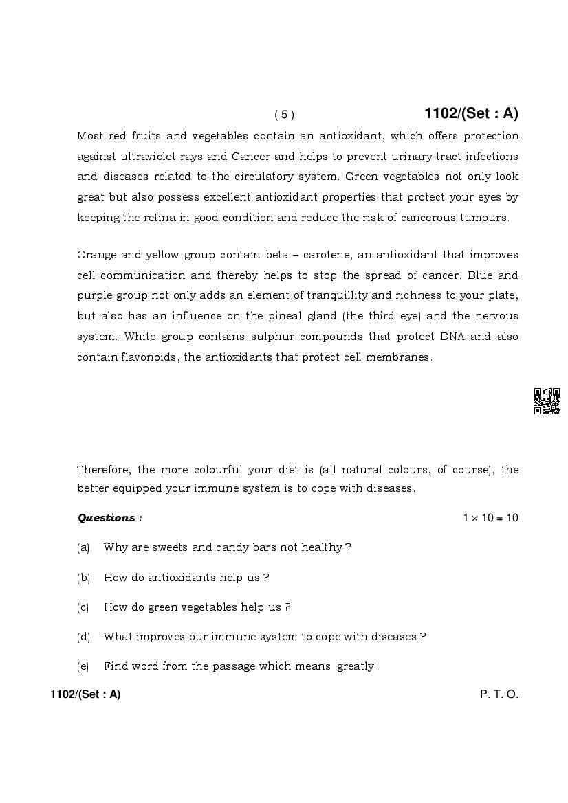 HBSE 10th English Previous Year Question Papers (PDF) - Haryana Board ...