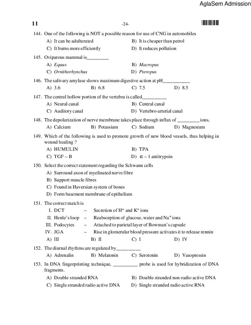 MHT CET Question Paper 2014 with Answers - AglaSem Admission