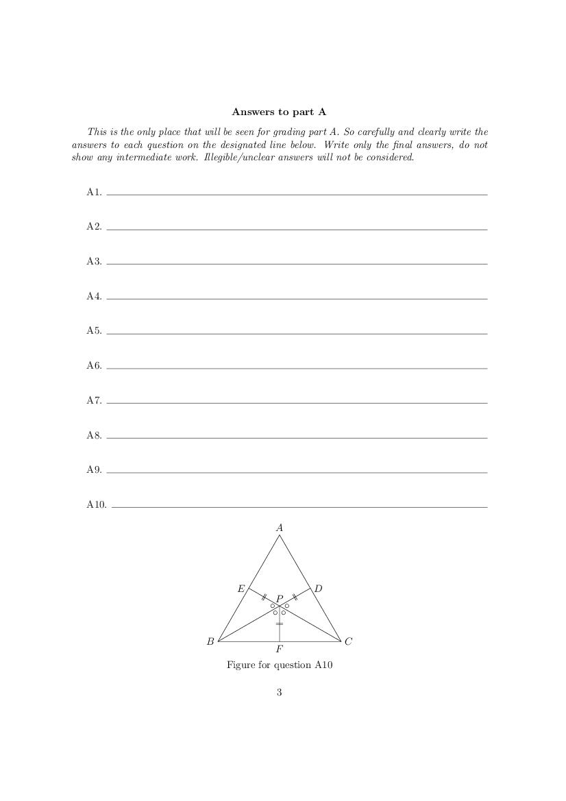 CMI Entrance Exam 2016 Question Papers PDF with Solutions (4 Papers)