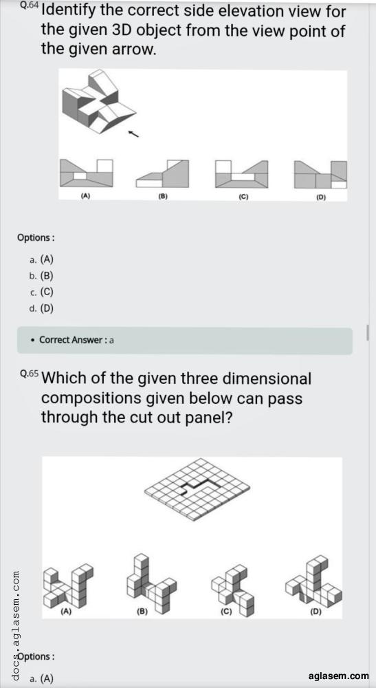 NATA 2021 Question Paper PDF (April, July, September Tests)