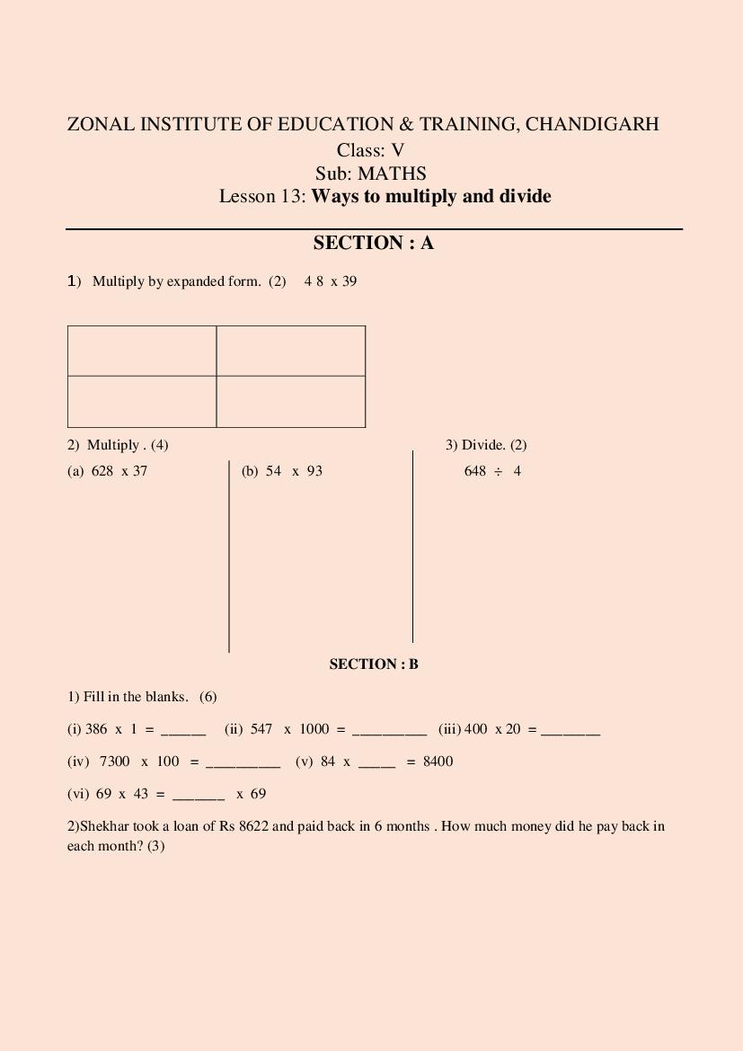 Class 5 All Subjects Competency Based Questions 2025 - Download PDF ...