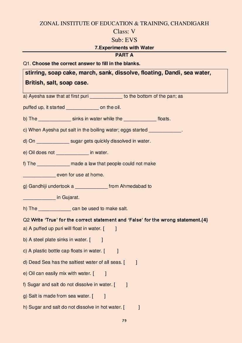 Class 5 All Subjects Competency Based Questions 2025 - Download PDF ...