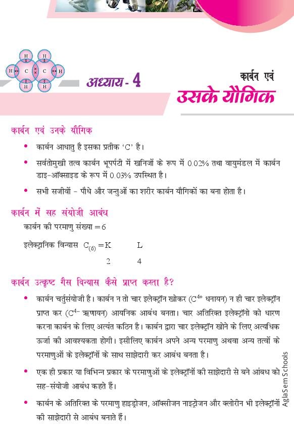 Class 10 Science Notes for Carbon and Its Compund (Hindi Medium) - Page 1