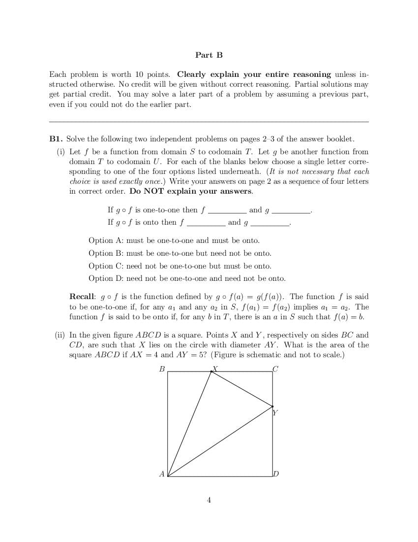 CMI Entrance Exam 2021 Question Papers PDF with Solutions (4 Papers)